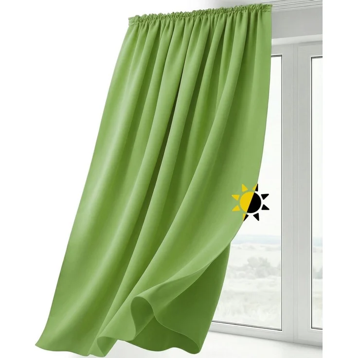 Beautex Verdunkelungsvorhang Verdunkelungsgardine Kräuselband Vorhang blickdicht abdunkelnd, Kräuselband (1 St), verdunkelnd – Bild 5