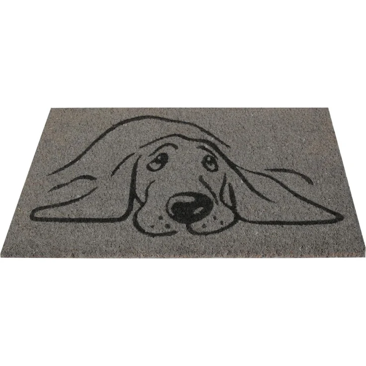 Bestlivings Fußmatte Kokos Schuhabtreter 50x75 cm in grau ( Hund ), weitere Motive erhältlich – Bild 1