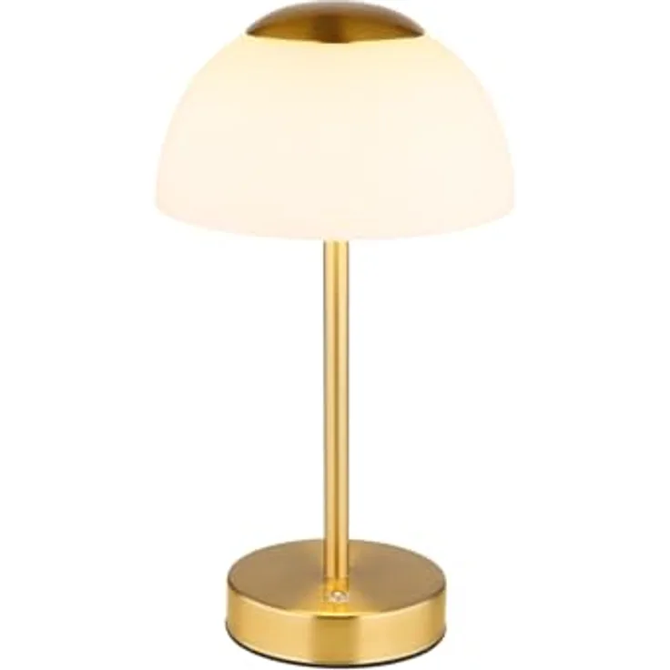 GLOBO Lighting Tischleuchte Sarima, dimmbare Klemmleuchte mit Touchdimmer, gold, 15x31 cm