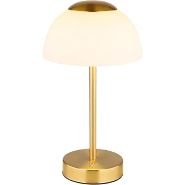 GLOBO Lighting Tischleuchte Sarima, dimmbare Klemmleuchte mit Touchdimmer, gold, 15x31 cm – Bild 1