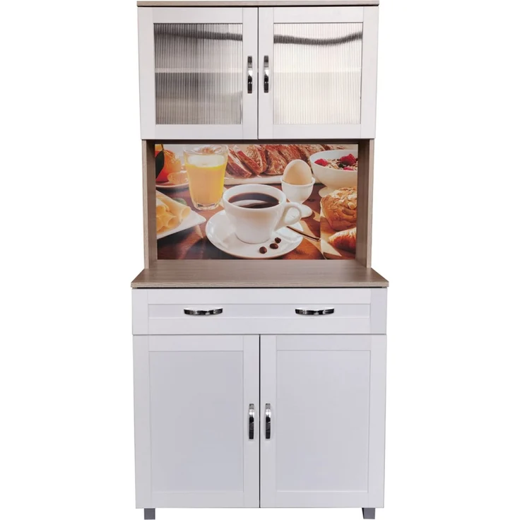 HTI-Living Hochschrank Küchenbuffet 1 Schublade Blanca Bistro (Stück, 1-St, 1x Schrank Blanca, ohne Dekoration) Küchenschrank Hochschrank – Bild 6