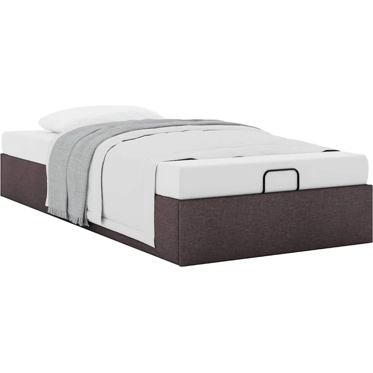 vidaXL Ottoman-Bett ohne Matratze Dunkelbraun 80x200 cm Stoff 3310836 – Bild 4