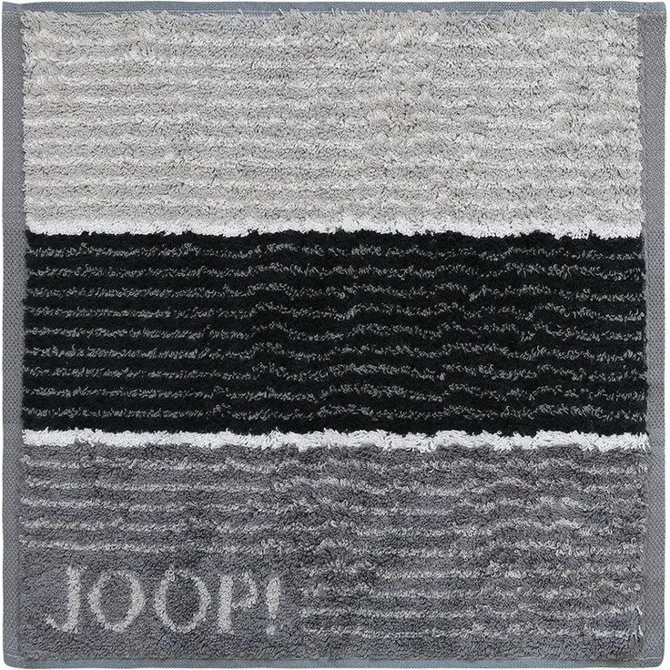 JOOP Frottier Handtücher Signature Lines|Seiflappen 30x30 cm| schwarz