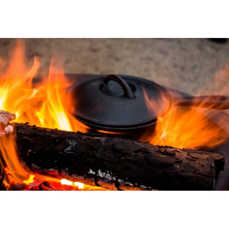 BBQ-Toro Grilltopf 7-teiliges Dutch Oven Set in Holzkiste mit Zubehör, gusseisen, Gusseisen (7-teiliges Dutch Oven Set mit Holzkiste und viel Zubehör, 7-tlg) – Bild 3