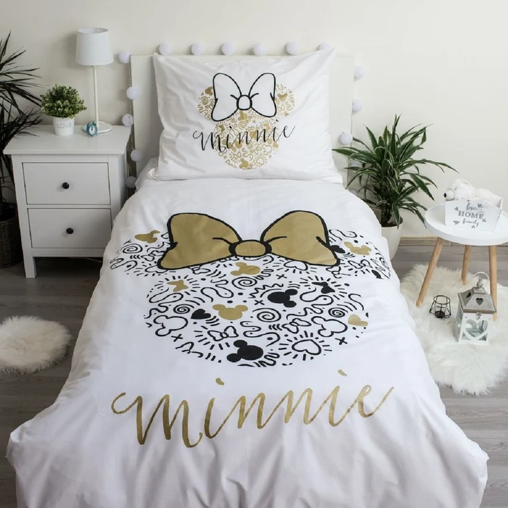 Disney Minnie Mouse Design Kuschelige Bettwäsche Baumwolle, 140x200 cm & 70x90 cm – Bild 2