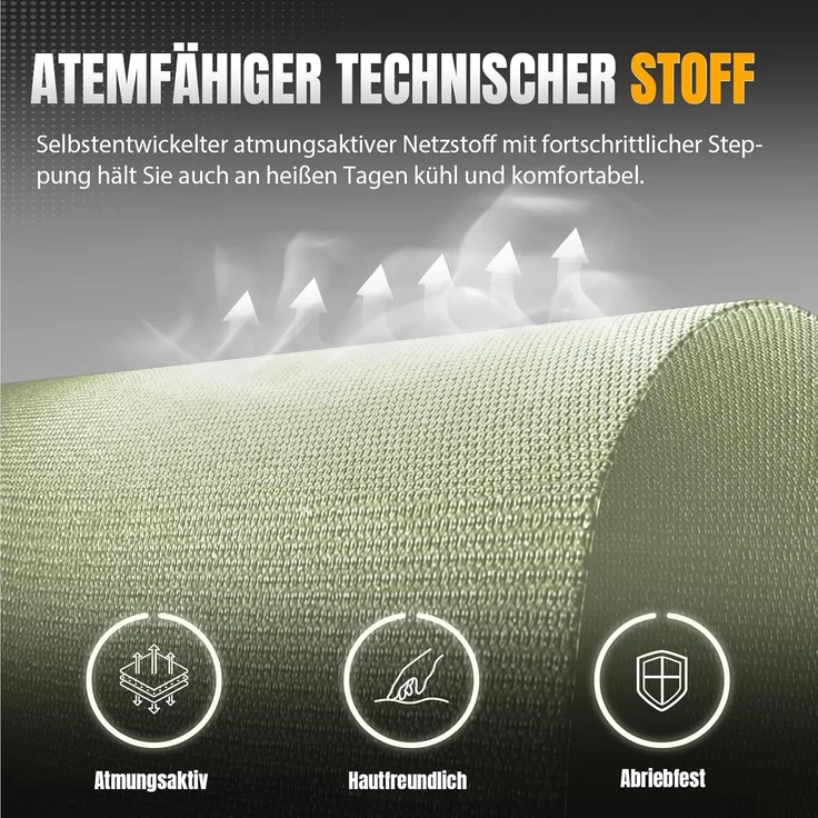 GTPLAYER Gaming-Stuhl Ergonomischer Gaming Sessel Schreibtischstuhl Gamer Stuhl aus Stoff, Federsitzkissen mit Fußstütze – Bild 3