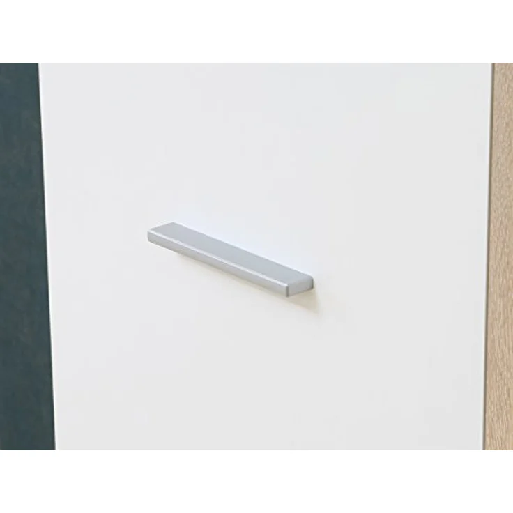 FORTE Net106 Mehrzweckschrank mit 2 Türen, Holzwerkstoff, Sonoma Eiche + Weiß, 68. 90x34. 79x179. 1 cm – Bild 8