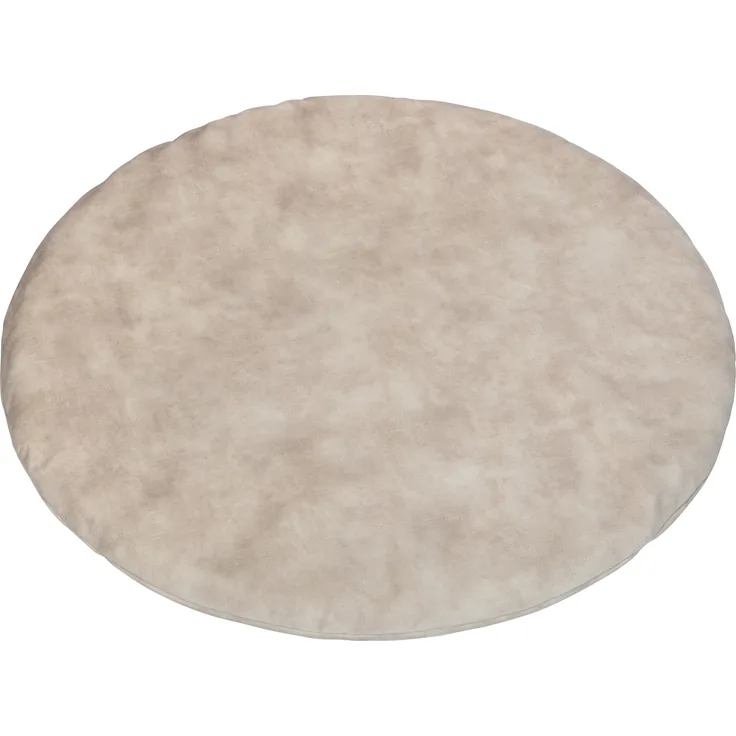 Kidsmill Velours Laufstallmatratzenbezug Rund Natur 90 cm Beige