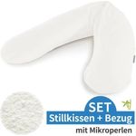 Theraline Stillkissen Das Original, vielseitig einsetzbar als Still- und Seitenschläferkissen, Bezug aus 57% Bambus und 38% Baumwolle, 190 cm, maschinenwaschbar, gefüllt mit EPS Mikroperlen