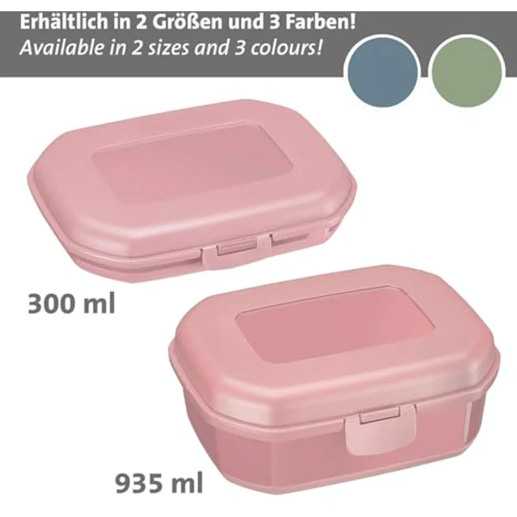 Westmark 3 Brotdosen/Snackboxen -Mini- 300 ml, mit Klick-Verschluss, Höhe: je ca. 3,7 cm, Kunststoff, Rosa, 235122EP – Bild 6