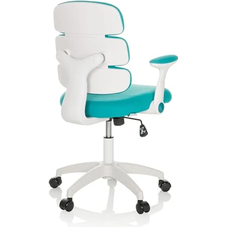 hjh OFFICE Kinderdrehstuhl Kid ERGOLINO W Kinderstuhl mit ergonomischer Rückenlehne, Blau, 736430 – Bild 9