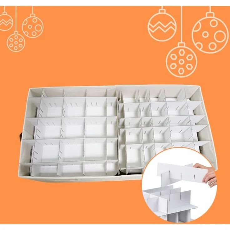 Relaxdays Weihnachtskugel Aufbewahrungsbox – Bild 5