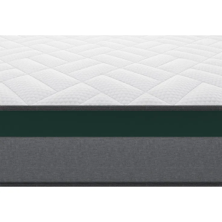 Vente-unique - PRESTIGE Set aus Matratze und Bettgestell Stoff Beige - B 90 cm x H 30 cm22 cm x L 190 cm – Bild 7