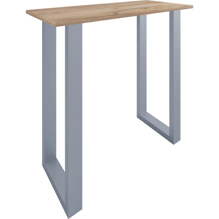 VCM Bartisch Xona 920122 Silber / Honig-Eiche H. 102 x B. 110 x T. 50 cm – Bild 2