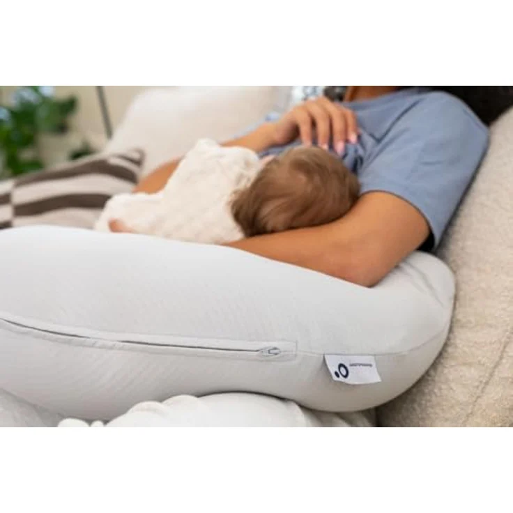 Doomoo Stillkissen Twisty 2-in-1 - Pearl Grey Grau – Bild 9