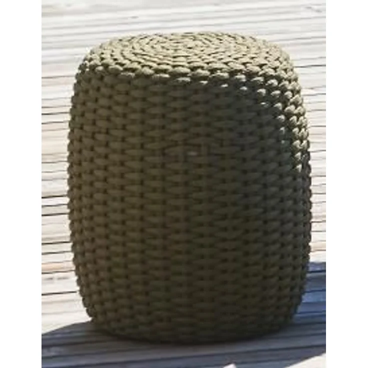 Hocker Moon aus Kunststoff, Olive, 40 x 40 x 50 cm – Bild 1