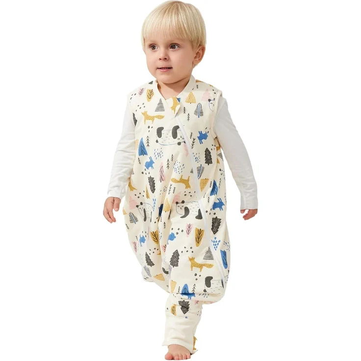 Duomiaomiao Baby Schlafsack, 1x Winterschlafsack, Panda/2.5 Tog, 85cm / Babygröße 90-100cm, 100% Baumwolle – Bild 1