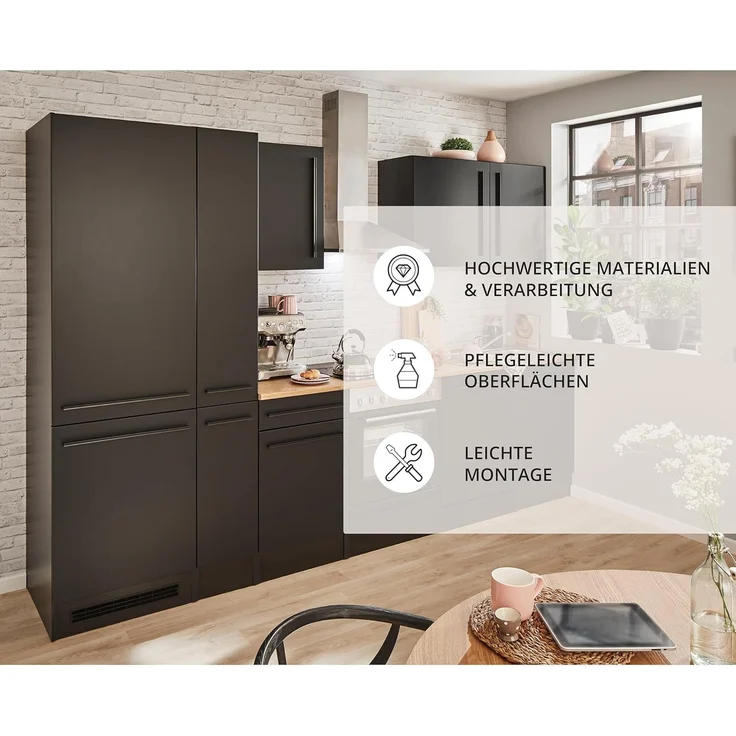 BASIC by Balculina Küchenzeile Jazz, Breite 310 cm, wahlweise mit E-Geräten – Bild 6