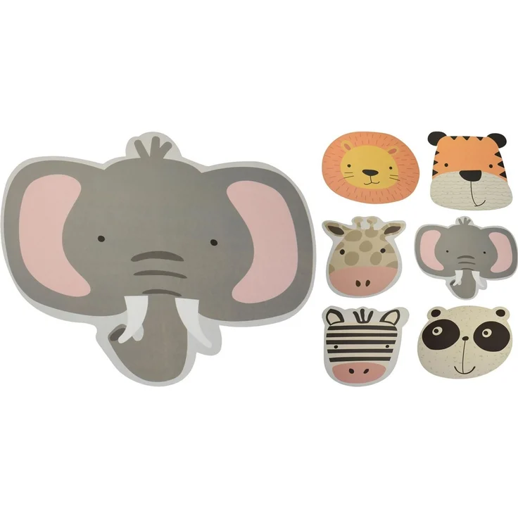Annastore Platzset 6-teiliges Platzset Kinder Tiermotive - BPA-frei & kinderfreundlich, Ø 40 cm, Rutschfeste, BPA-frei & kinderfreundlich – Bild 2