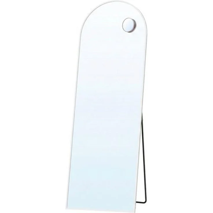 SONGMICS Ganzkörperspiegel mit Vergrößerungsspiegel, Sicherheitsglas, gewölbt, 160 x 50 cm, weiß – Bild 4