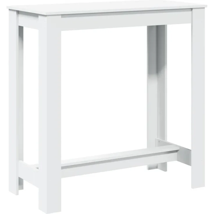 vidaXL Bartisch Weiß 102x50x103,5 cm Holzwerkstoff 854409