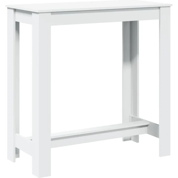 vidaXL Bartisch Weiß 102x50x103,5 cm Holzwerkstoff 854409 – Bild 1