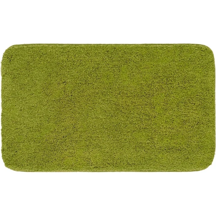 Badematte >MELANGE< in kiwigrün, 100% Polyacryl ULTRASOFT - 120x70x2,7cm (LxBxH)