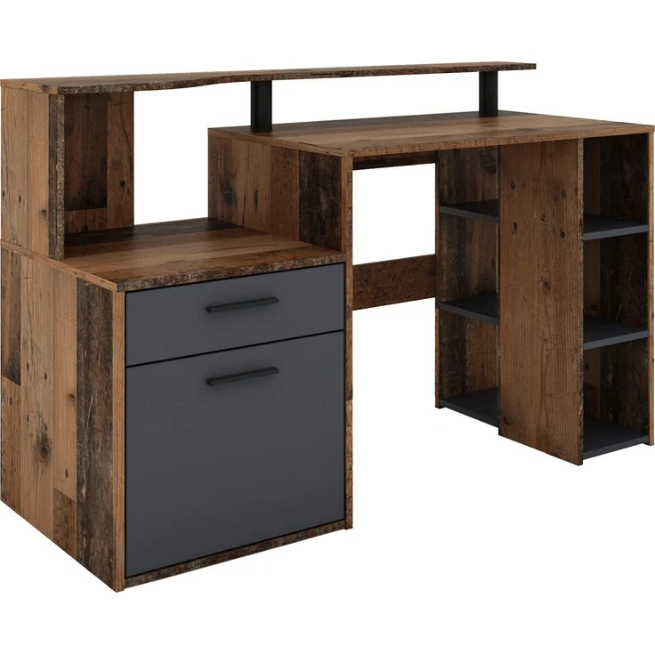 byLIVING Schreibtisch Louise, Breite 140 cm, Regal-Schreibtisch mit viel Stauraum – Bild 5