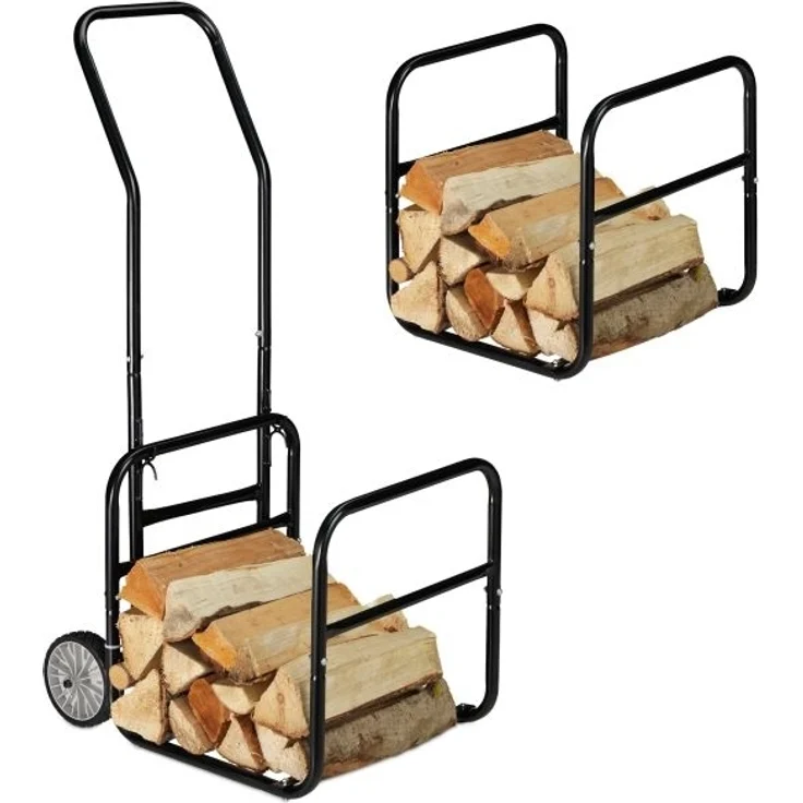Kaminholzwagen mit Holzkorb 10031401 – Bild 1