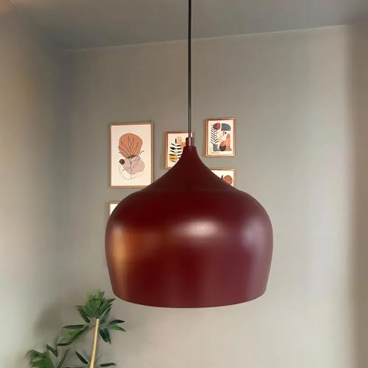 Bamyum Pendelleuchte Bamyum Pendelleuchte Vintage I Kreis I Metall Ø30 cm Lampe, ohne Leuchtmittel – Bild 2