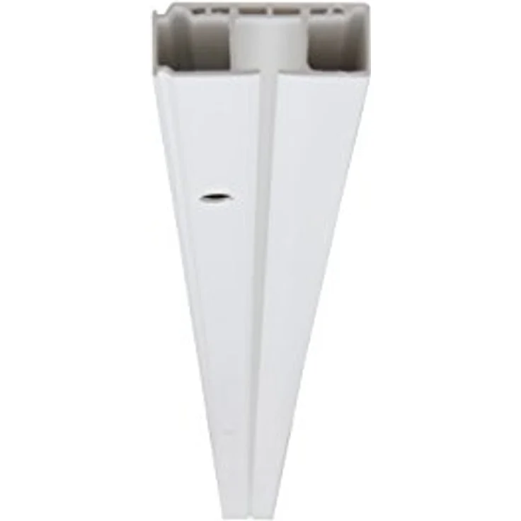 Garduna Gardinenstange Kunststoff Gardinenschiene, 1-/2-/3-läufig, weiß, 1-läufig, gebohrt, Kunststoff – Bild 3