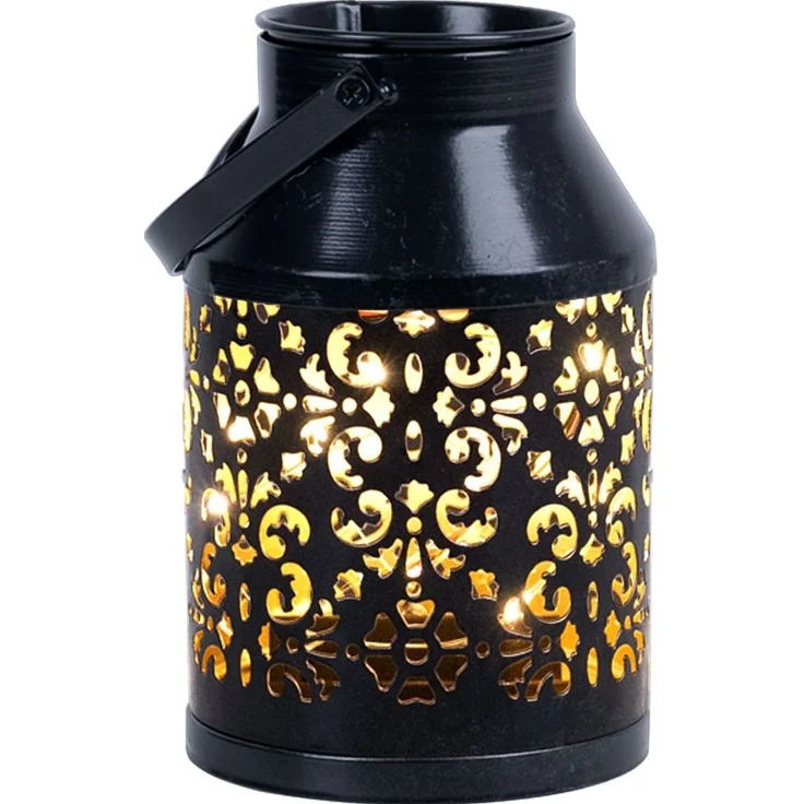 2x LED Solarleuchte, schwarz, Pflanzgefäß, H 16 cm – Bild 8