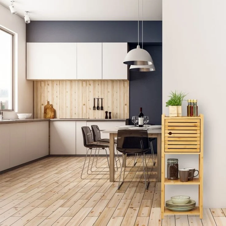 Relaxdays Badregal Bambus mit 4 Ablagen – Bild 5