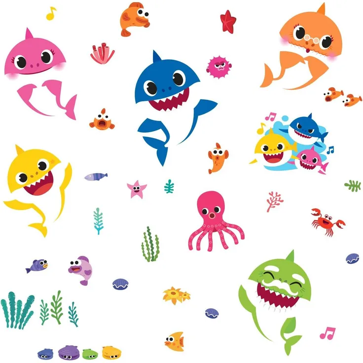 Baby Shark Wallstickers