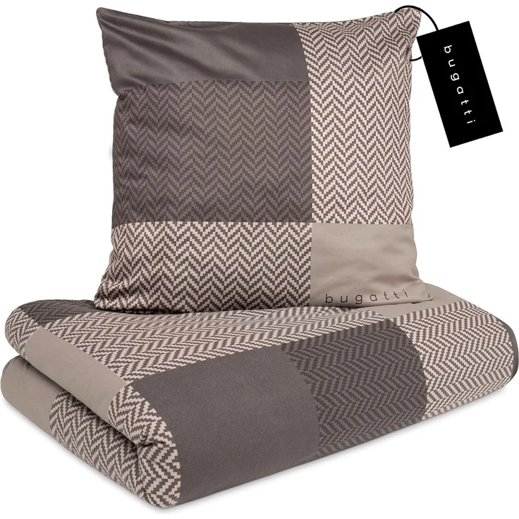 IBENA Bettwäsche BUGATTI Flanell BL 155x220 cm bunt Bettbezug Bettzeug