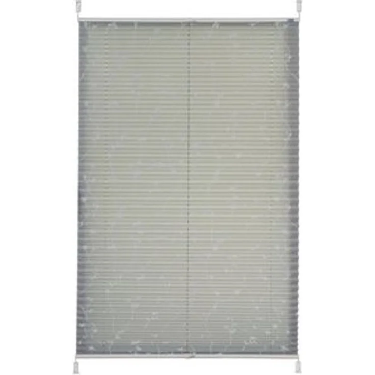 K-Home Klemmfix-Plissee, Elba Bedruckt Grau, 45x130 cm (B x L) Modern – Bild 6