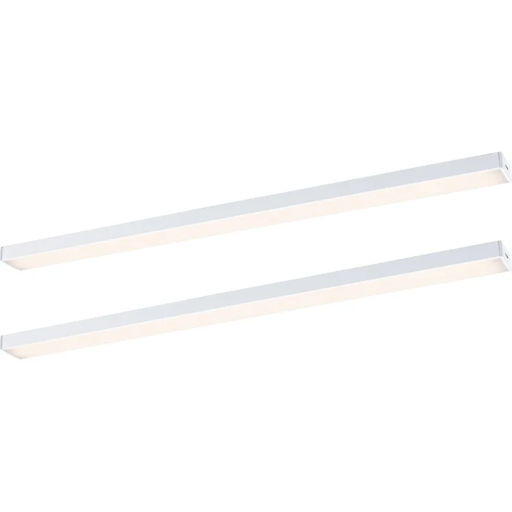 Paulmann 98614 LED Unterschrankleuchte Inline Erweiterung 2er-Set 35cm 3000K dimmbar weiß matt – Bild 1