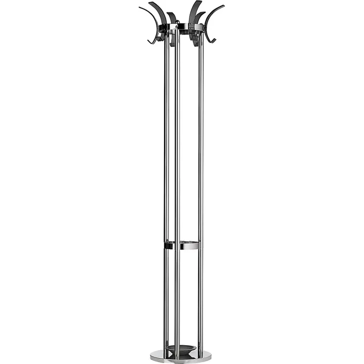 ALCO Standgarderobe Metall 174x42,5cm silber/schwarz