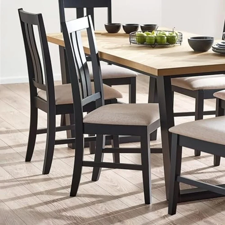 Julian Bowen Set mit 2 Hilton-Esszimmerstühlen – Bild 1