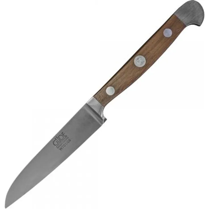 Gemüsemesser W701/09 von GÜDE, Serie Alpha Walnuss, 9 cm Klinge