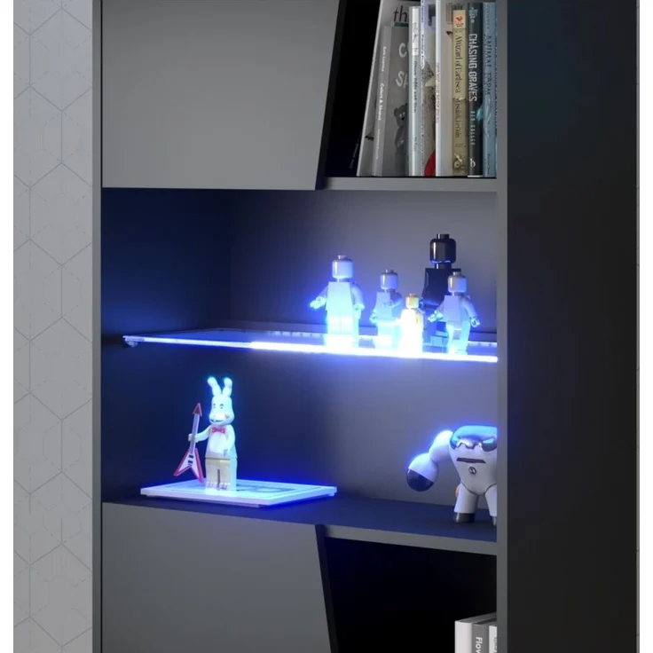 Gaming Schreibtisch Parisot Gaming 3-tlg. Holznachbildung Schwarz – Bild 7