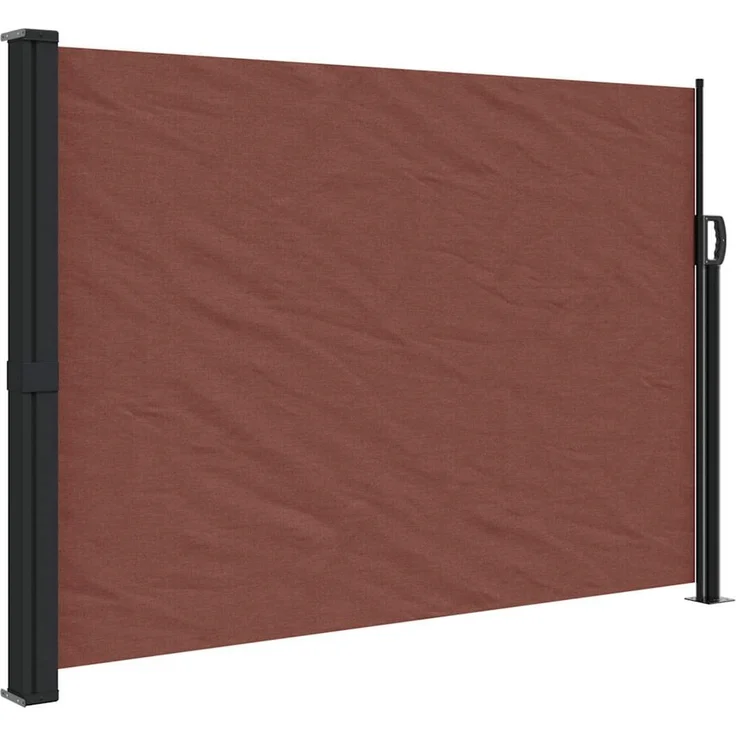 Seitenmarkise Ausziehbar, Balkon Sichtschutz Braun 140x500 cm – Bild 2