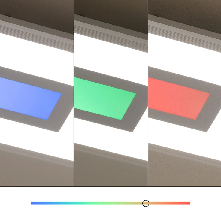RGB LED Panel, 2600 lm, CCT, Fernbedienung, dimmbar, L 45 cm – Bild 9