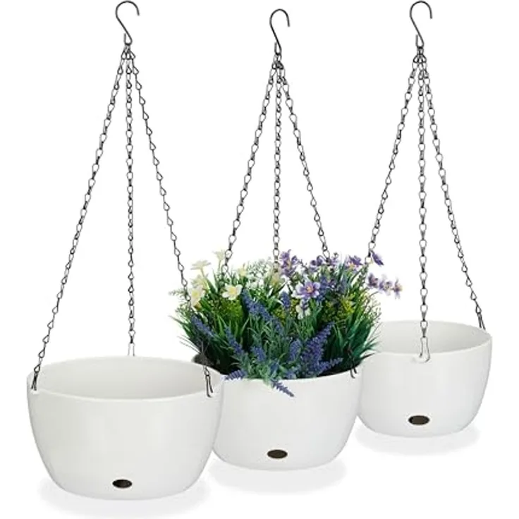 Blumenampeln mit Wasserspeicher 3er Set 10045322