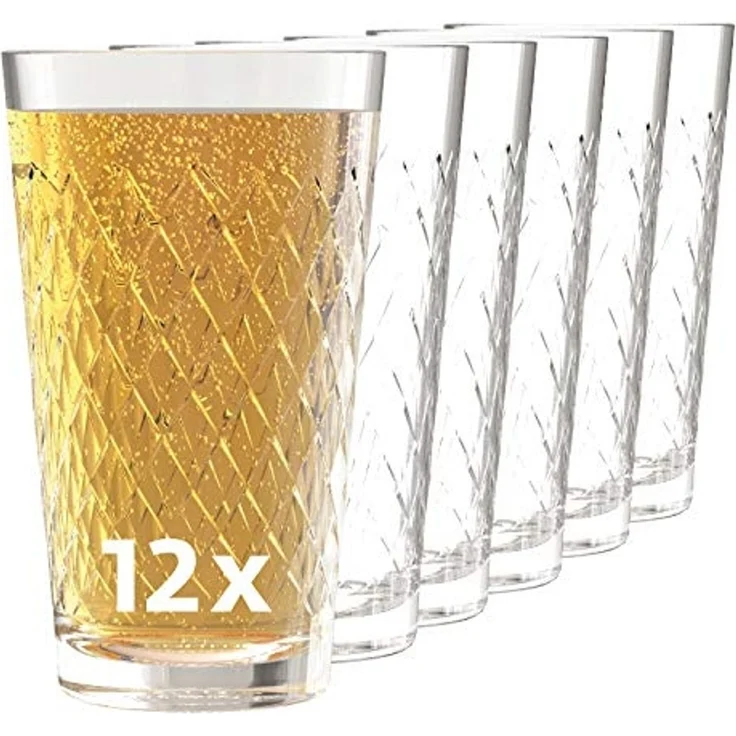 SAHM Gläser-Set Apfelweingläser 300ml 12 Stück, Sensorik Glas – Bild 1