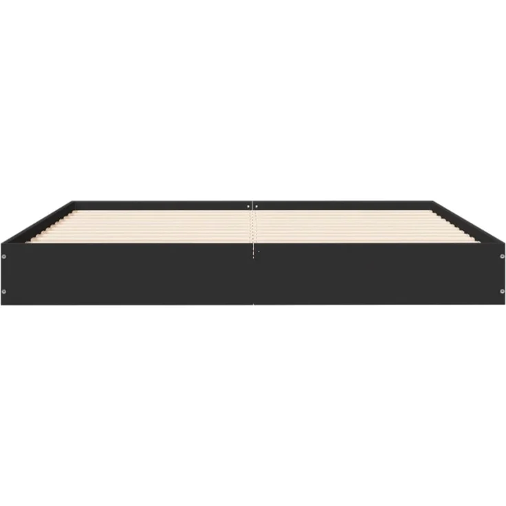 vidaXL Bettgestell Schwarz 140x200 cm Holzwerkstoff 842022 – Bild 9