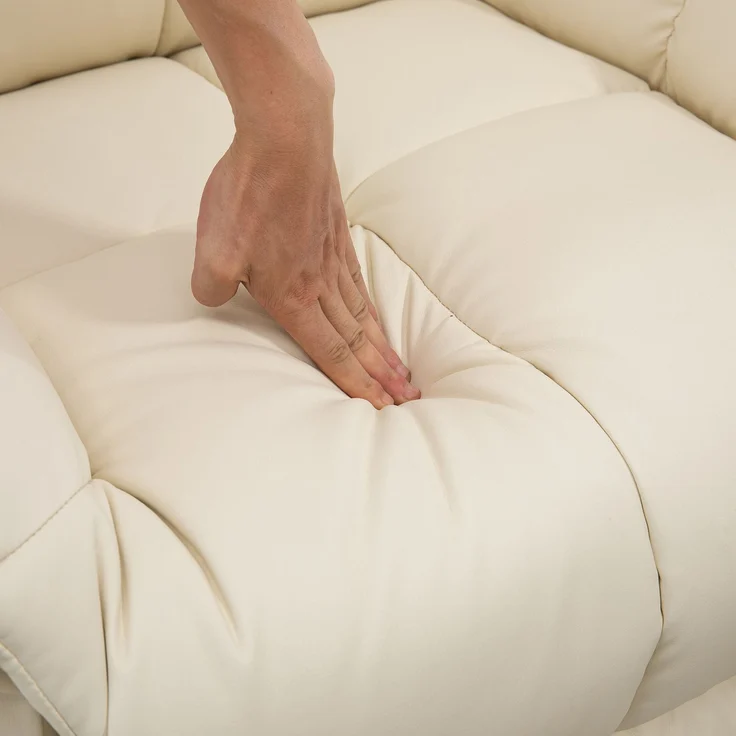 Massagesessel, Entspannungssessel, Massagesessel mit verstellbarer Rückenlehne, Fußstütze, TV-Sessel, Kunstlederbezug – Bild 10