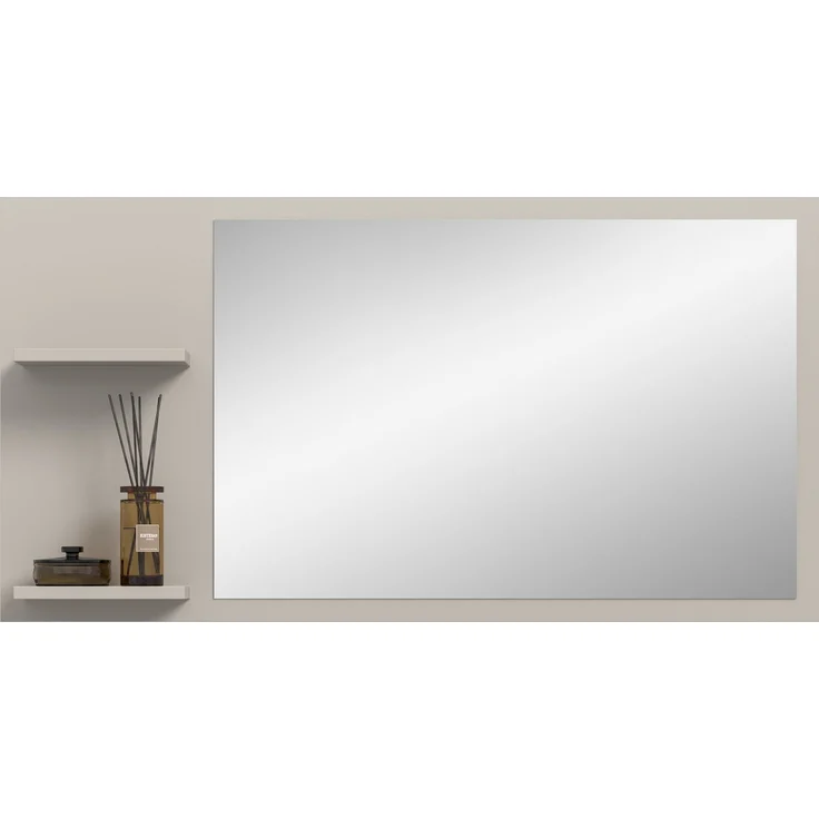 Spiegel (B/H/T: 106x55x16 cm) in Kaschmir Nachbildung und Spiegelglas – Bild 2