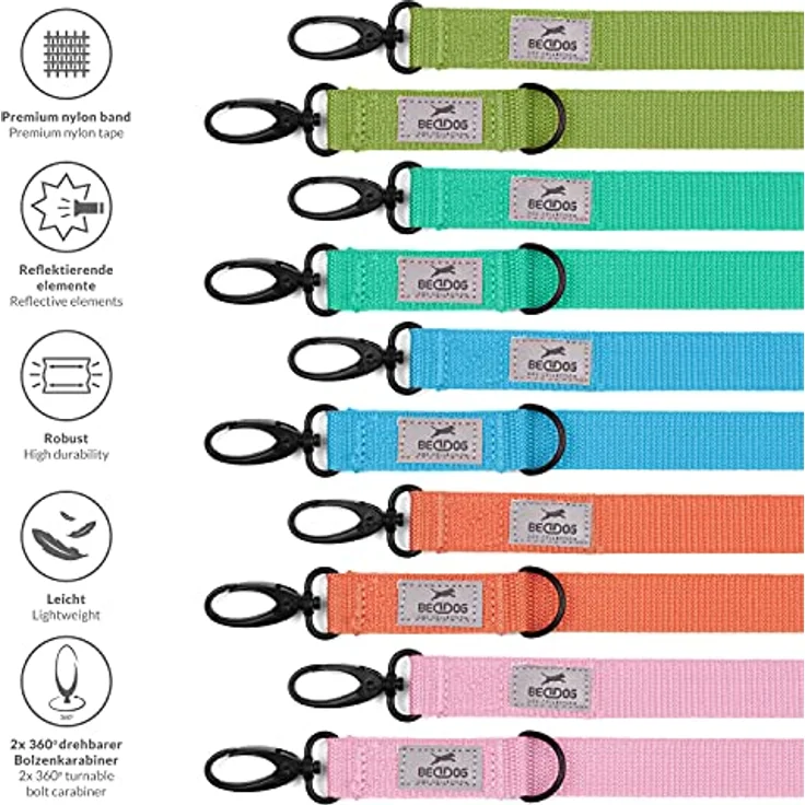 BedDog Hundebett LUPI, Hundesofa aus Cordura, Microfaser-Velours, waschbares Hundebett mit Rand, Hundekissen vier-eckig (M) ca. 70x55x18cm, MYSTIC (braun/grün) – Bild 8