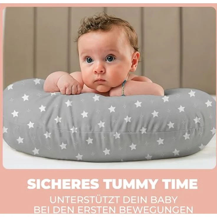 Stillkissen Schwangerschaftskissen XXL 200x70cm Lagerungskissen für Baby/Erwachsene Kissen für Schwangere Seitenschläferkissen mit Bezug aus Baumwolle Ergonomisch & Multifunktional 100% Waschbar – Bild 3
